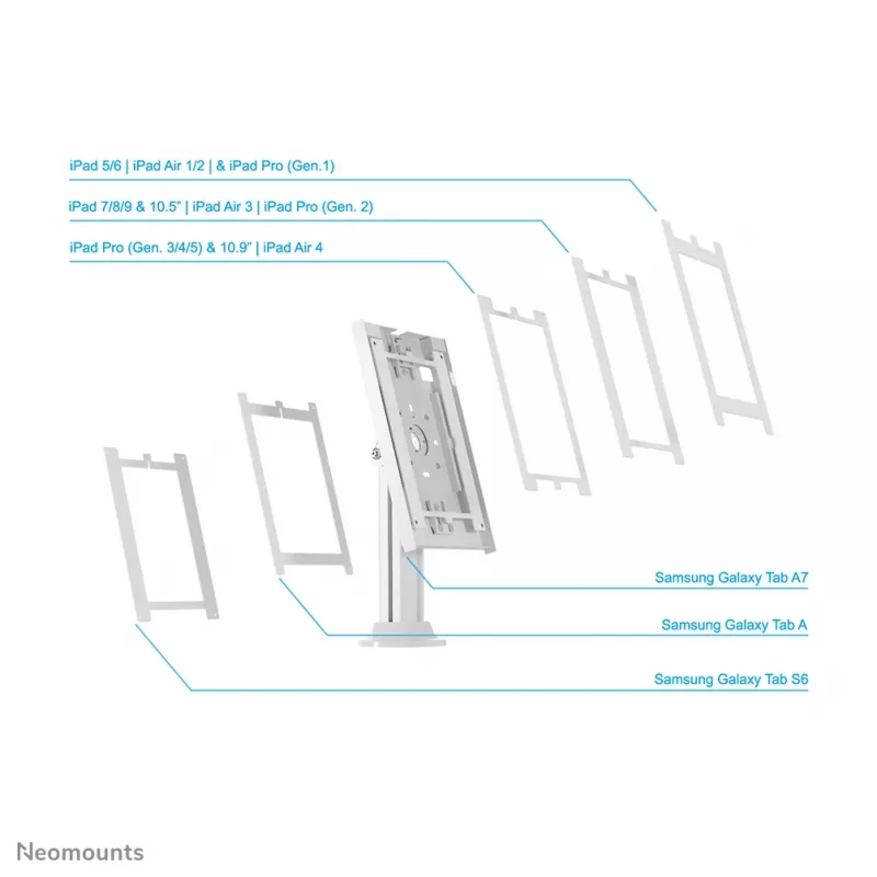 Neomounts DS15-640WH1 supporto tablet da tavolo 9,7-11 pollici - bloccabile