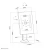 Neomounts DS15-640WH1 supporto tablet da tavolo 9,7-11 pollici - bloccabile