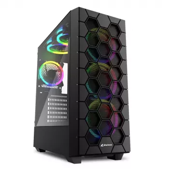Case PC Sharkoon RGB HEX Desktop nero