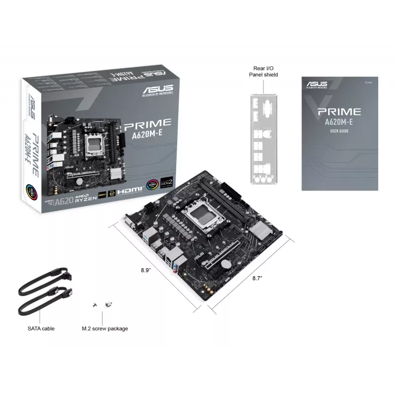 Scheda madre ASUS PRIME A620M-E-CSM AMD A620 socket AM5 micro ATX