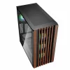 Case PC Sharkoon REBEL C70G RGB Full Tower nero, legno