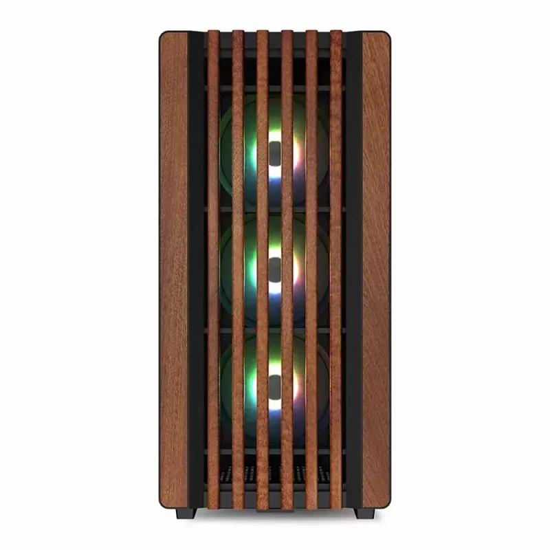 Case PC Sharkoon REBEL C70G RGB Full Tower nero, legno
