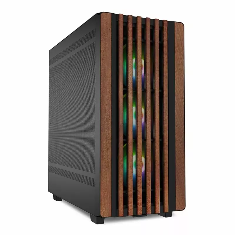 Case PC Sharkoon REBEL C70M RGB Full Tower nero, legno