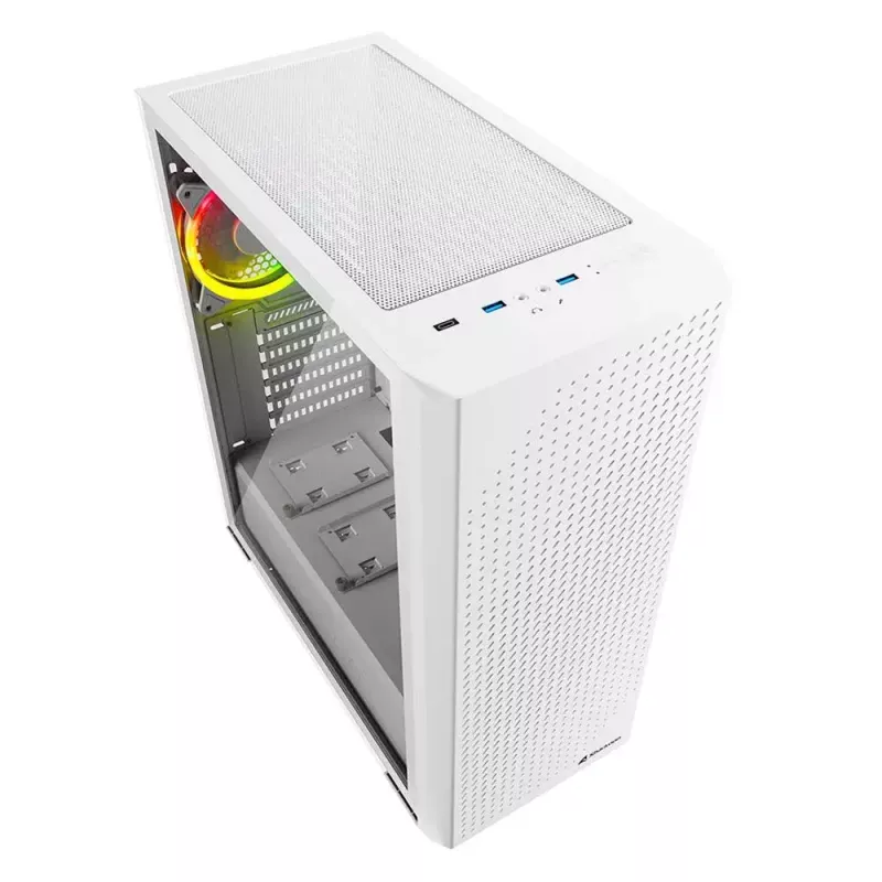 Case PC Sharkoon VS9 RGB Midi Tower bianco