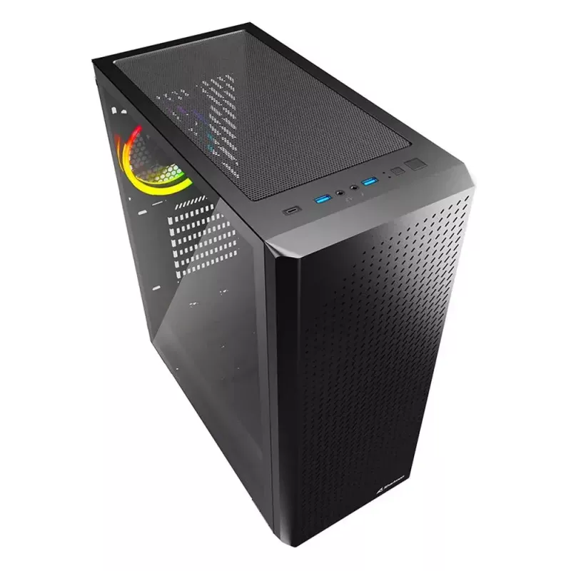 Case PC Sharkoon VS9 RGB Midi Tower nero