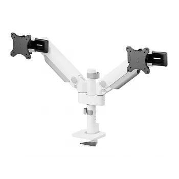 Braccio monitor Neomounts DS65S-950WH2 24-34 pollici - molla a gas - Topfix - regolabile in più posizioni - arresto a 180°