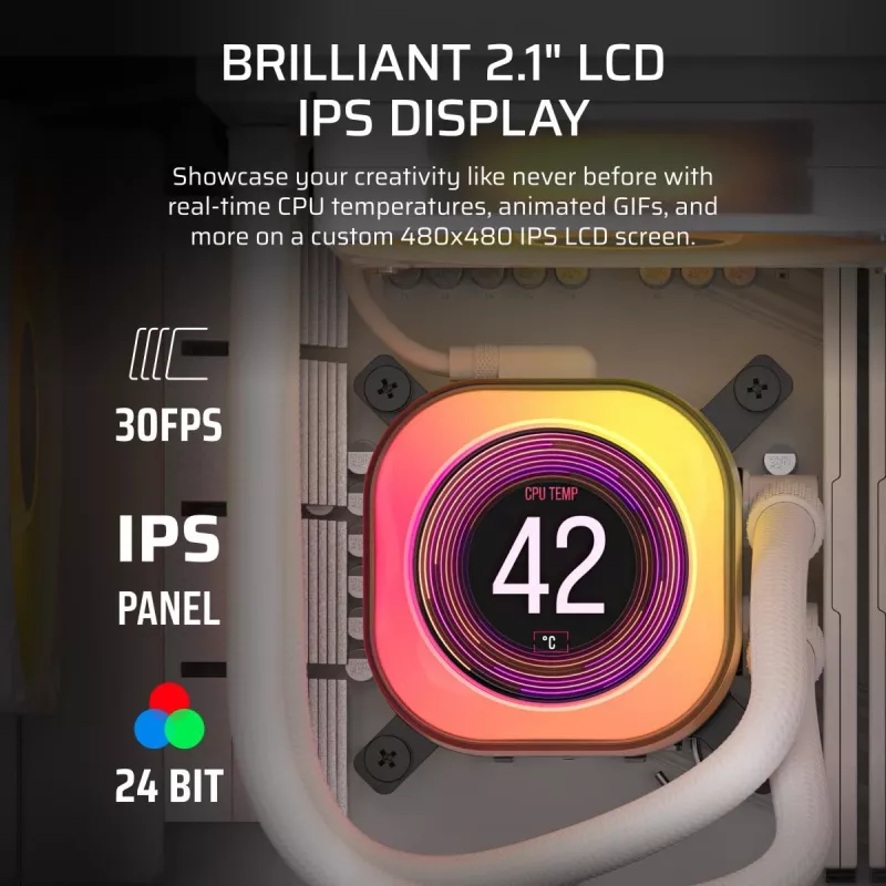 Dissipatore CPU CORSAIR - Icue Link Titan 360 Rx LCD raffreddamento a liquido