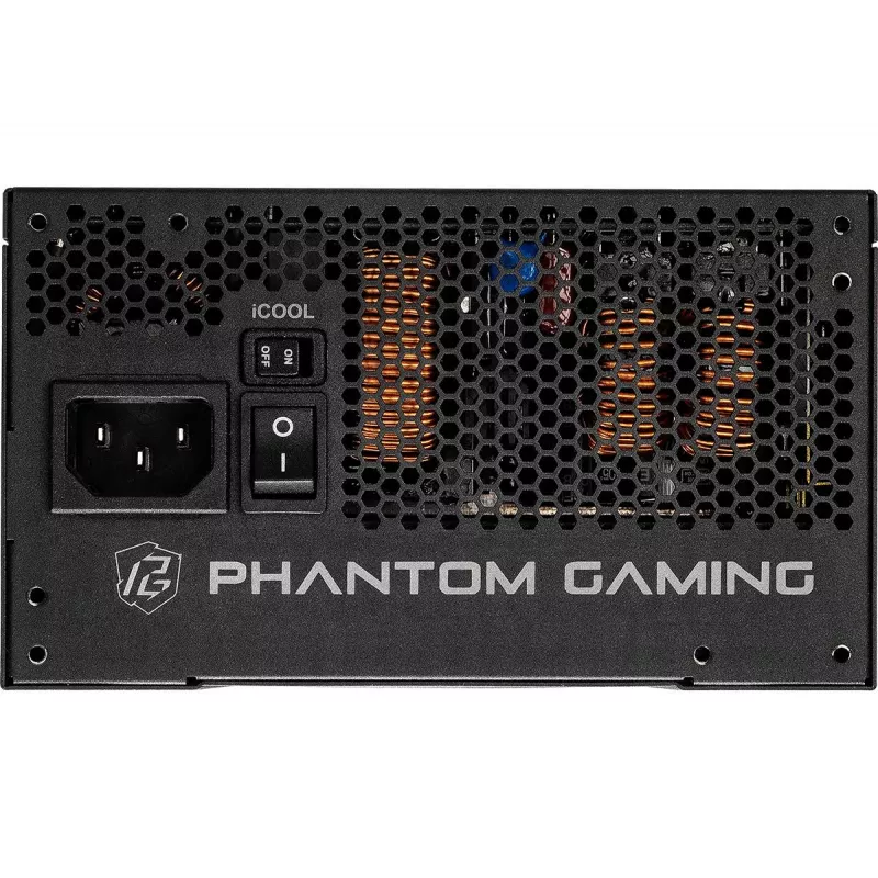 Alimentatore ASRock Phantom Gaming PG-1000G 750 W, ATX 20+4 Pin, 80 PLUS Gold, ventola 135 mm, completamente modulare, nero