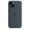 APPLE iPhone 14 - custodia in silicone compatibile MagSafe - Storm Blue