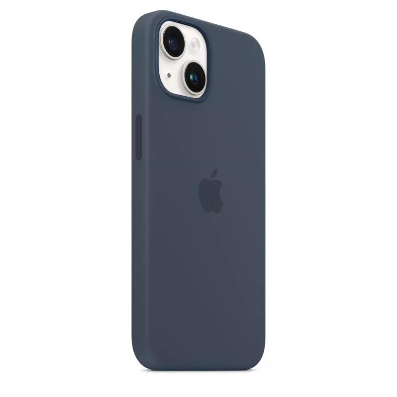 APPLE iPhone 14 - custodia in silicone compatibile MagSafe - Storm Blue