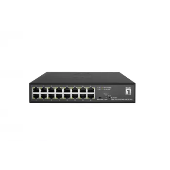 Switch gestito LevelOne Hilbert 10 inch 16-Port Gigabit Smart Lite Switch