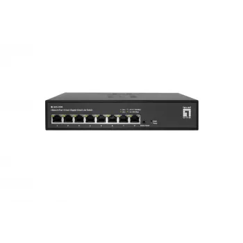 Switch LevelOne Hilbert 10 inch 8-Port Gigabit Smart Lite, 8 x Gigabit RJ45 (10/100/1000)
