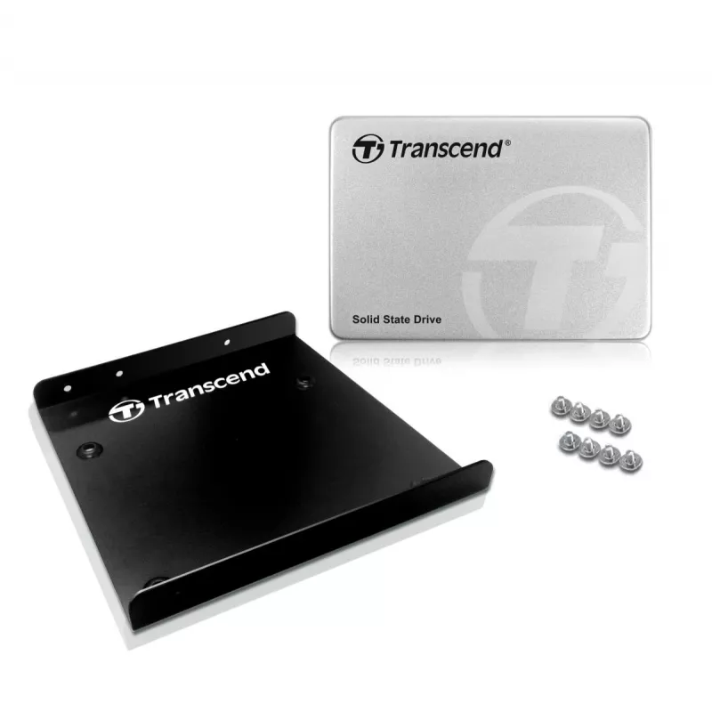 TRANSCEND SSD 370 128GB 2.5in SATA III 6gb/s MLC alloggiamento in alluminio