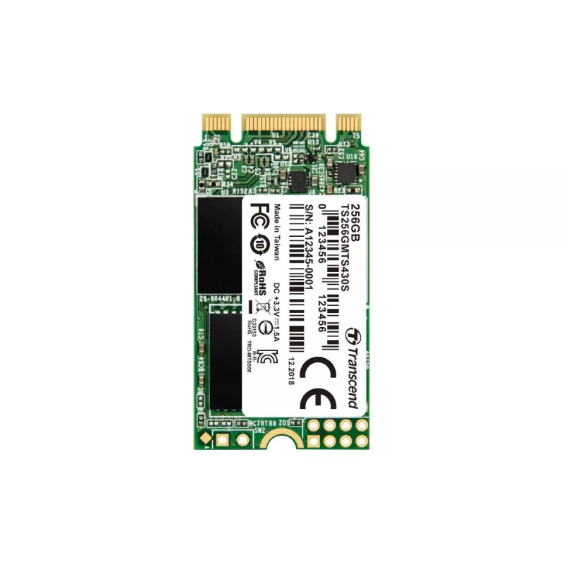 TRANSCEND SSD 430s 256 GB M.2 2242 SATA III 6 Gb/s Flash 3D-NAND