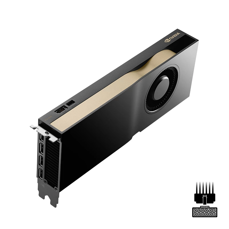 PNY NVIDIA RTX 4500 Ada Generation (VCNRTX4500ADA-PB) scheda grafica, 24 GB GDDR6 ECC, 192 bit, PCIe 4.0 x16, doppio slot, 4x DisplayPort 1.4a