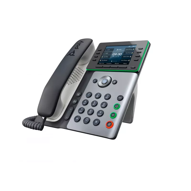 Telefono IP HP Poly Edge E350 con PoE, IPS, 320 x 240 pixel, 4:3, WPA2-Enterprise, EAP-TLS, HTTPS, ENERGY STAR, RoHS, Federal Communications Commission (FCC), CE, BSMI