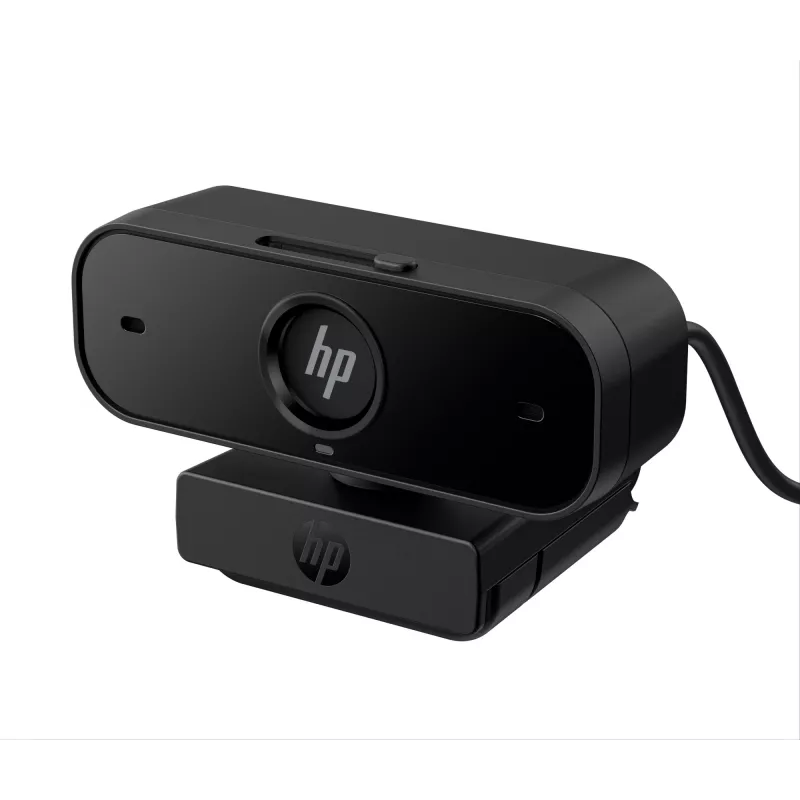 HP 435 FHD webcam (77B10AA), 2 MP, 1920 x 1080, 30 fps, USB-A 2.0, messa a fuoco automatica, copriobiettivo per la privacy, doppio microfono, nero