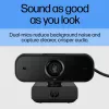 HP 435 FHD webcam (77B10AA), 2 MP, 1920 x 1080, 30 fps, USB-A 2.0, messa a fuoco automatica, copriobiettivo per la privacy, doppio microfono, nero