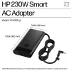 Alimentatore CA HP Smart da 230 W (AQ9X8AA) per laptop, per interni, ingresso 115 V, 4,5 mm, spina EU, nero