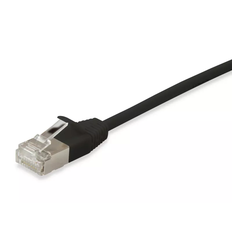 Cavo patch slim Equip Cat.6A F/FTP, 5m, nero, 5 m, Cat6a, F/FTP (FFTP), RJ-45, RJ-45, nero