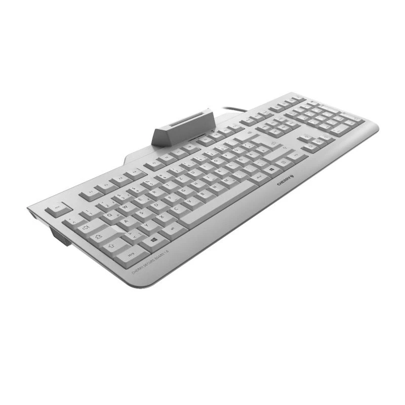 CHERRY SECURE BOARD 1.0 tastiera Office USB QWERTZ tedesco grigio