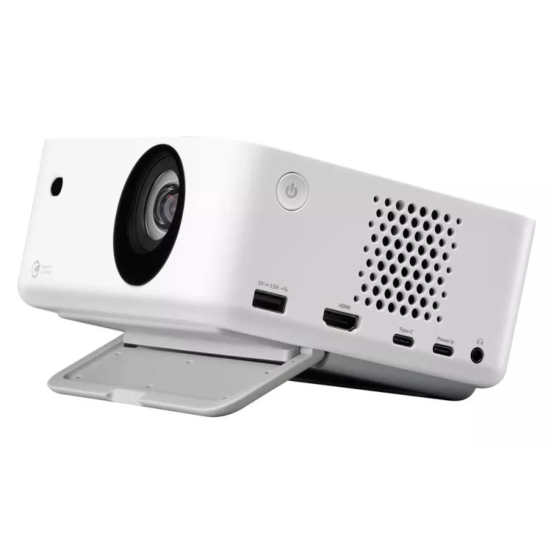 Proiettore DLP laser portatile a focale corta Optoma ML1080ST, Full HD 1920x1080, 1200 lm, USB-C, IPX5, bianco