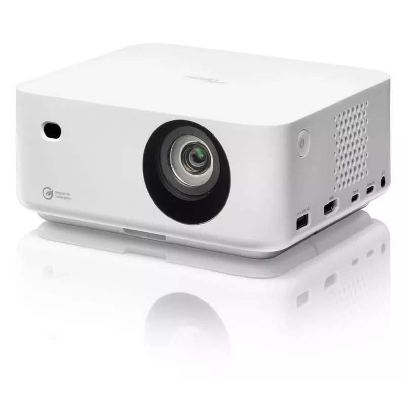 Proiettore DLP laser portatile a focale corta Optoma ML1080ST, Full HD 1920x1080, 1200 lm, USB-C, IPX5, bianco