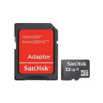 WESTERN DIGITAL SanDisk Micro SDHC Scheda di memoria Classe 4 32 GB + Adattatore SD