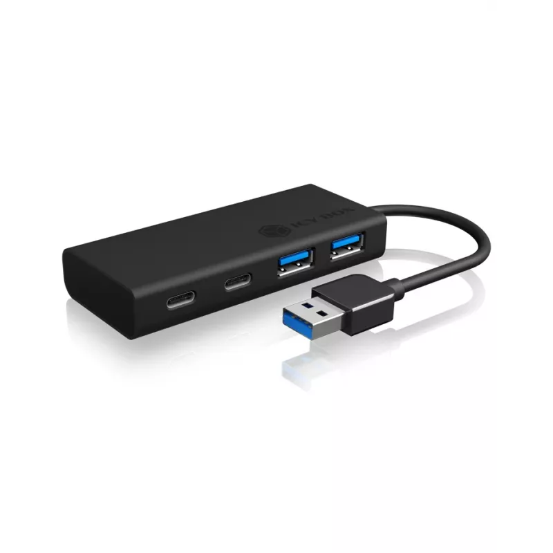 ICY BOX IB-HUB1426-U3 USB 3.2 Gen 1 (3.1 Gen 1) Type-A 5000 Mbit/s Nero