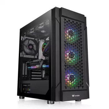 THERMALTAKE Case Mid Tower - Versa T27 TG ARGB - Nero