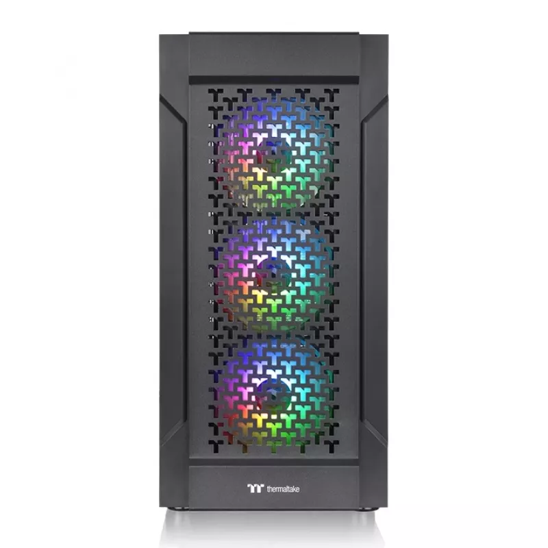 THERMALTAKE Case Mid Tower - Versa T27 TG ARGB - Nero