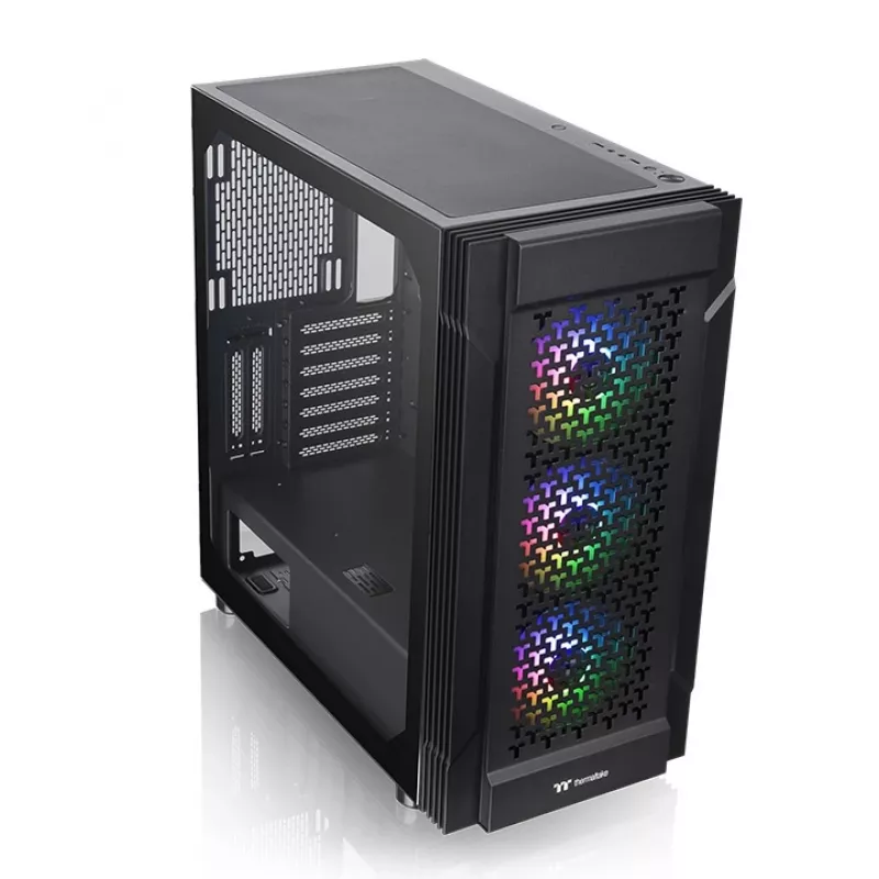 THERMALTAKE Case Mid Tower - Versa T27 TG ARGB - Nero
