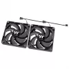 THERMALTAKE Ventola per PC - CT120 - 12 cm - Nero - confezione da 2
