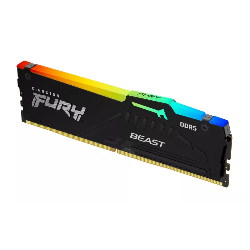 Kingston Technology FURY Beast 128GB 5200MT/s DDR5 CL40 DIMM (Kit da 4) RGB XMP