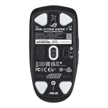 ASUS ROG Strix Impact III Wireless mouse gaming ambidestro RF Wireless + Bluetooth ottico 36000 DPI