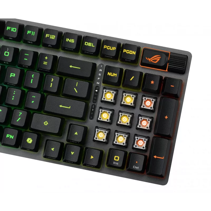 ASUS ROG Strix Scope II 96 RX tastiera gaming wireless USB + RF Wireless + Bluetooth nero
