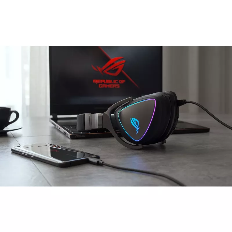 ASUS ROG Delta headset gaming con filo nero