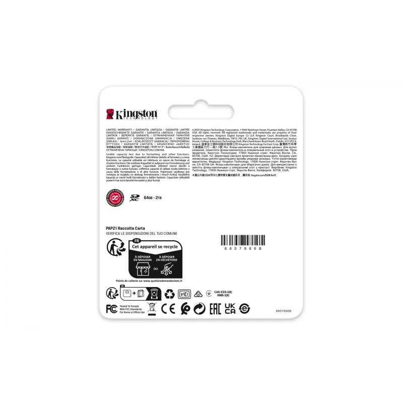 Kingston Technology 256GB Canvas React Plus SDXC UHS-II 280R/150W U3 V60 per Full HD/4K