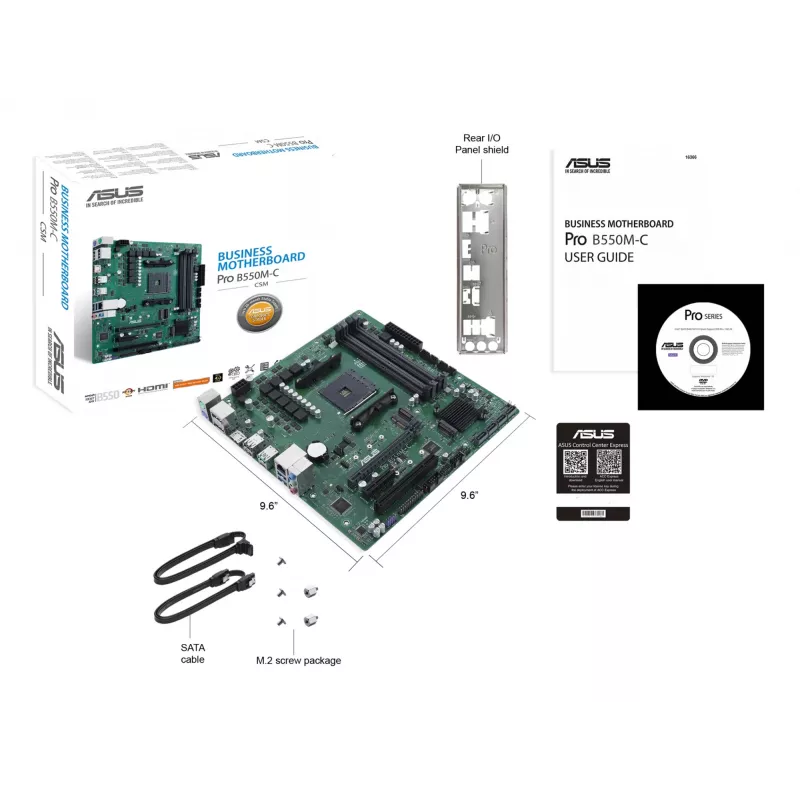 Scheda madre ASUS PRO B550M-C/CSM AMD B550 Socket AM4 micro ATX