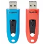 WESTERN DIGITAL SanDisk Cruzer Ultra – 64 GB chiavetta USB – USB 3.0 – rosso – confezione da 2