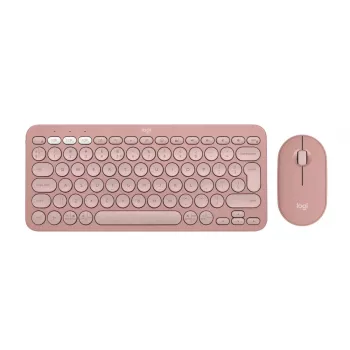 Logitech Pebble 2 Combo tastiera mouse wireless rosa QWERTY