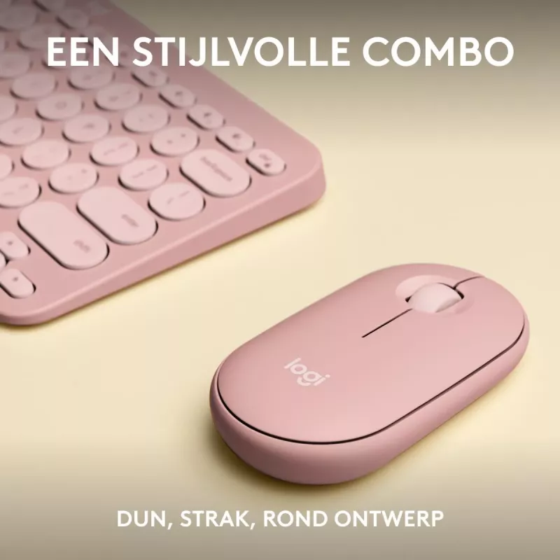 Logitech Pebble 2 Combo tastiera mouse wireless rosa QWERTY