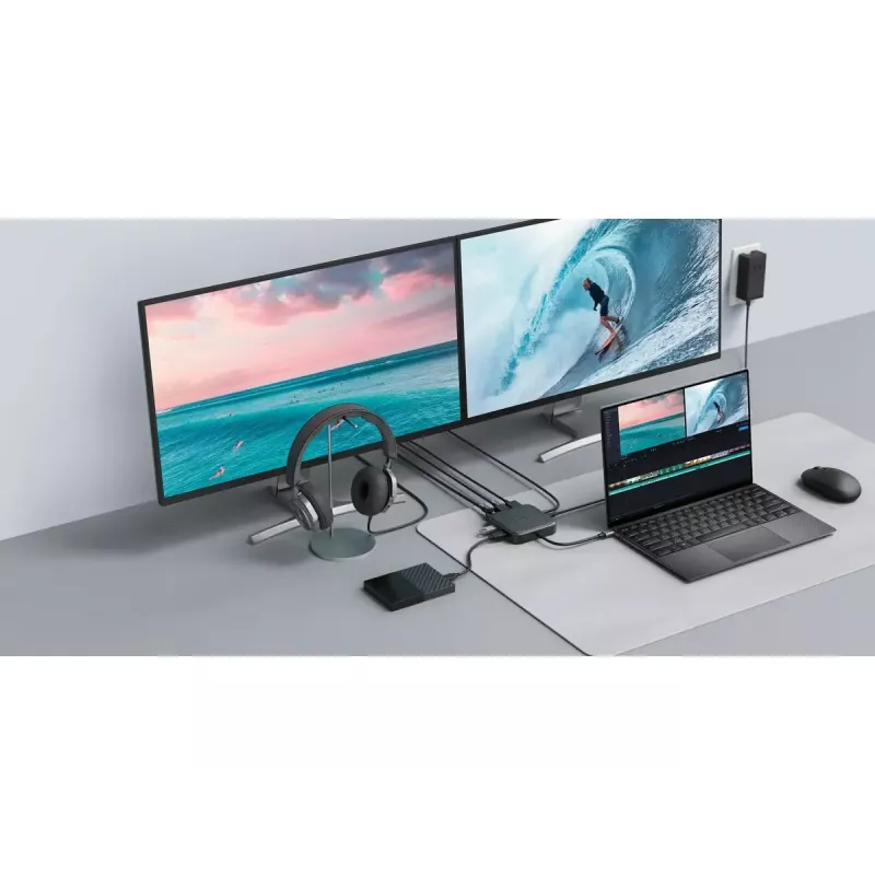 Targus HD USB4 Mobile Dock con filo nero