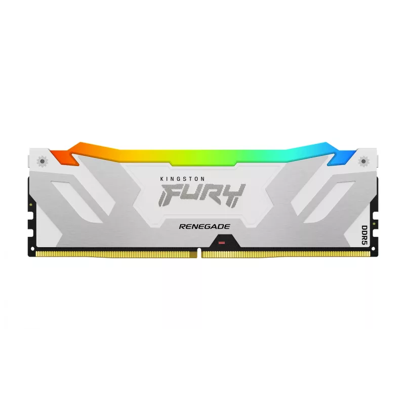 Kingston Technology FURY 64GB 6400MT/s DDR5 CL32 DIMM (Kit da 2) Renegade RGB bianco XMP