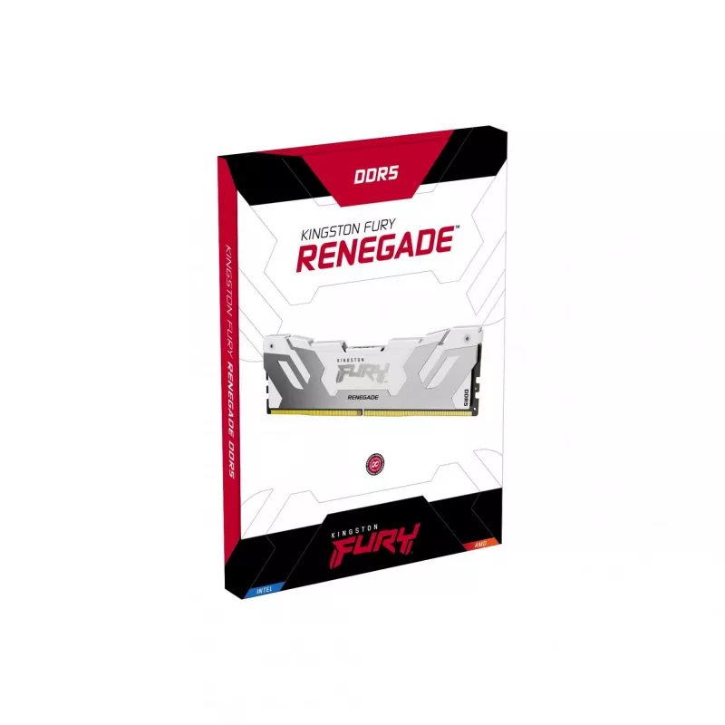 Kingston Technology FURY 64GB 6400MT/s DDR5 CL32 DIMM (Kit da 2) Renegade RGB bianco XMP