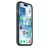 Cover Apple iPhone 15 in silicone con MagSafe Storm Blue