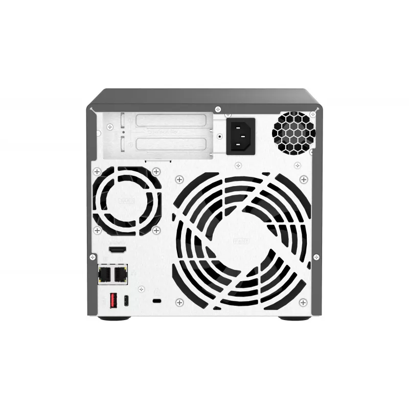 QNAP TVS-H474 NAS Tower Intel® Pentium® G7400 8 GB DDR4 0 TB QuTS hero Black