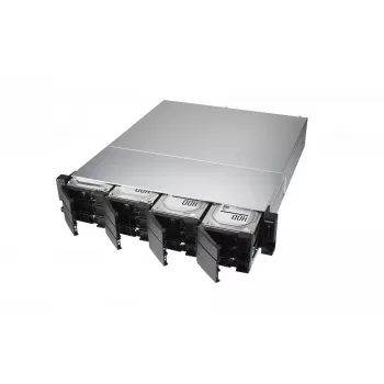 QNAP TS-H1886XU-RP-R2 NAS Rack (3U) Intel® Xeon® D D-1622 32 GB DDR4 0 TB QuTS hero Black, Grigio
