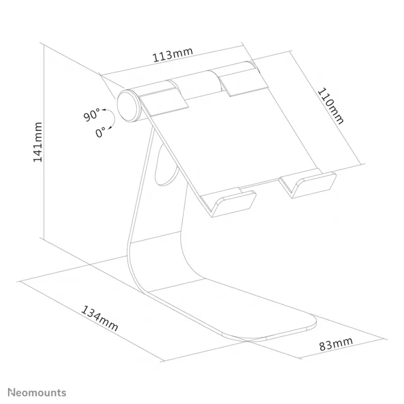 Supporto per tablet Neomounts DS15-050SL1 fino a 11