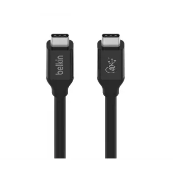 BELKIN Cavo USB4 USB-C / USB-C 40 Gbit/s 100 W 0,8 m nero